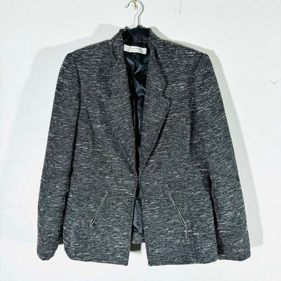 Tahari Black & White Blazer Tweed Jacket Women’s Size 10 - Picture 1 of 10